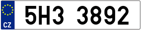 Trailer License Plate